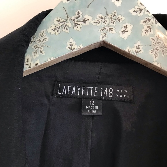 Lafayette 148 Black Stretch Wool Blazer - Picture 5 of 8